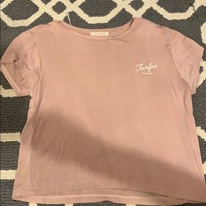 Pink L.A hearts crop top